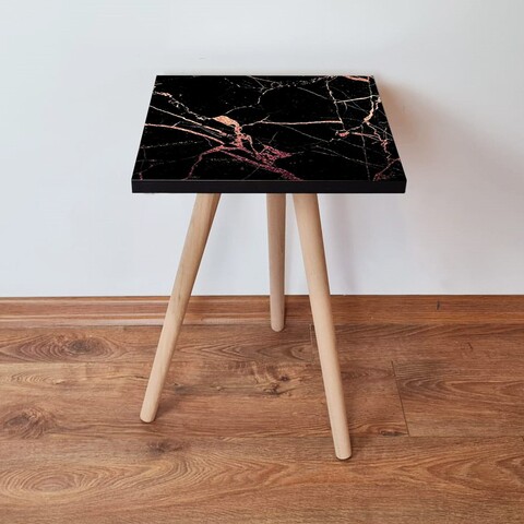 Masuta, Leona, Shp181, 35x42x35 cm, MDF , Negru roz