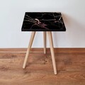 Masuta, Leona, Shp181, 35x42x35 cm, MDF , Negru roz