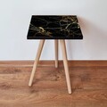 Masuta, Leona, Shp184, 35x42x35 cm, MDF , Negru