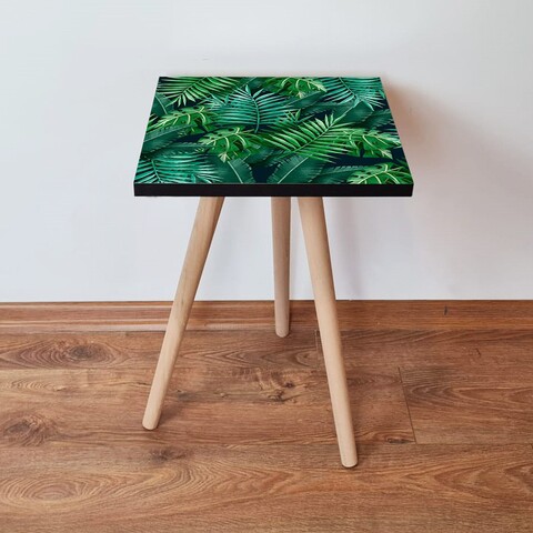 Masuta, Leona, Shp202, 35x42x35 cm, MDF , Verde / Albastru Marin