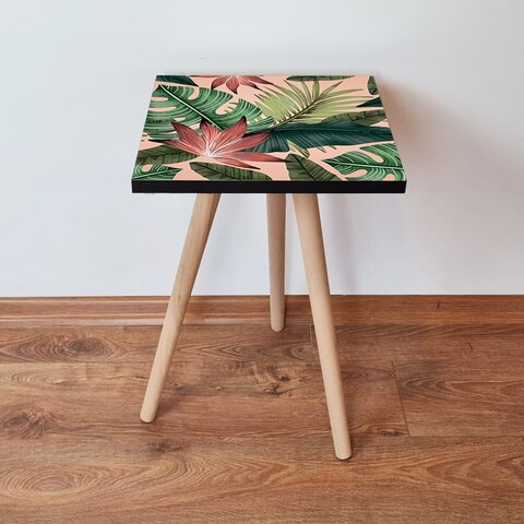 Masuta, Leona, Shp203, 35x42x35 cm, MDF , Roz/Verde