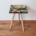 Masuta, Leona, Shp203, 35x42x35 cm, MDF , Roz/Verde