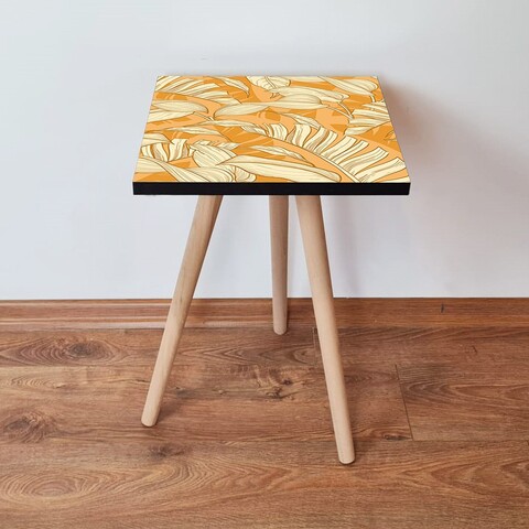 Masuta, Leona, Shp204, 35x42x35 cm, MDF , Galben / Crem