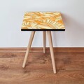 Masuta, Leona, Shp204, 35x42x35 cm, MDF , Galben / Crem