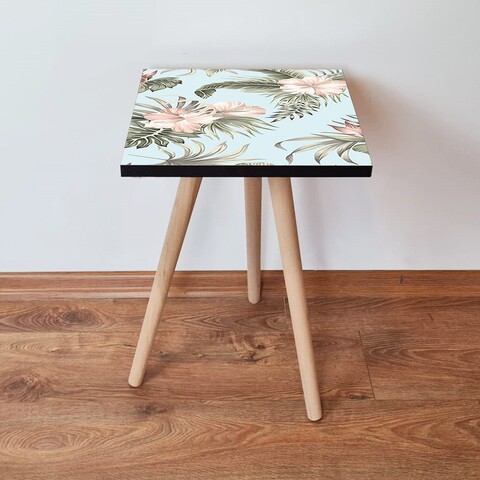 Masuta, Leona, Shp207, 35x42x35 cm, MDF , Albastru / Verde / Roz