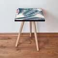 Masuta, Leona, Shp208, 35x42x35 cm, MDF , Albastru / Roz / Crem