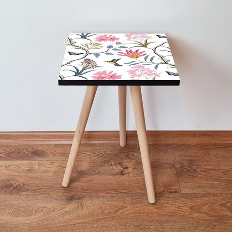 Masuta, Leona, Shp211, 35x42x35 cm, MDF , Roz / Galben / Negru / Albastru