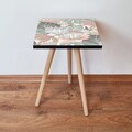 Masuta, Leona, Shp212, 35x42x35 cm, MDF , Somon / Verde / Alb / Gri