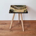 Masuta, Leona, Shp219, 35x42x35 cm, MDF , Bej / Auriu / Galben / Negru