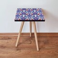 Masuta, Leona, Shp224, 35x42x35 cm, MDF , Bleumarin / Albastru / Roșu / Alb