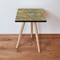 Masuta, Leona, Shp237, 35x42x35 cm, MDF , Aur / Gri