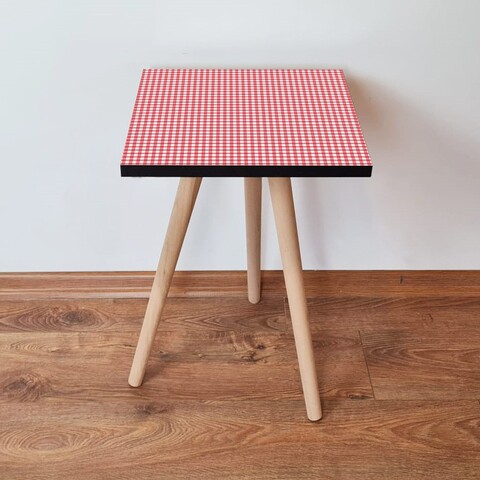 Masuta, Leona, Shp241, 35x42x35 cm, MDF , Rosu/Alb
