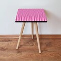 Masuta, Leona, Shp242, 35x42x35 cm, MDF , Fucsia/Alb