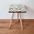 Masuta, Leona, Shp268, 35x42x35 cm, MDF , Alb/Maro