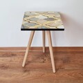 Masuta, Leona, Shp271, 35x42x35 cm, MDF , Bej / Auriu / Gri