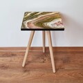 Masuta, Leona, Shp296, 35x42x35 cm, MDF , Auriu / Maro / Somon / Alb