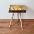 Masuta, Leona, Shp308, 35x42x35 cm, MDF , Roșu / Portocaliu / Alb / Verde