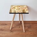 Masuta, Leona, Shp309, 35x42x35 cm, MDF , Crem / Galben / Verde / Roșu
