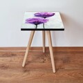 Masuta, Leona, Shp311, 35x42x35 cm, MDF , Roz / Violet / Negru / Alb