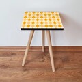 Masuta, Leona, Shp326, 35x42x35 cm, MDF , Portocala / Crema