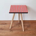 Masuta, Leona, Shp339, 35x42x35 cm, MDF , Rosu/Alb