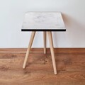 Masuta, Leona, Shp341, 35x42x35 cm, MDF , Alb/Gri