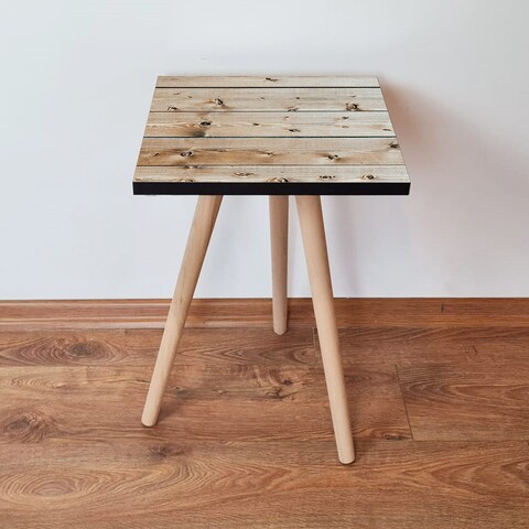 Masuta, Leona, Shp347, 35x42x35 cm, MDF , Maro / Bej / Negru