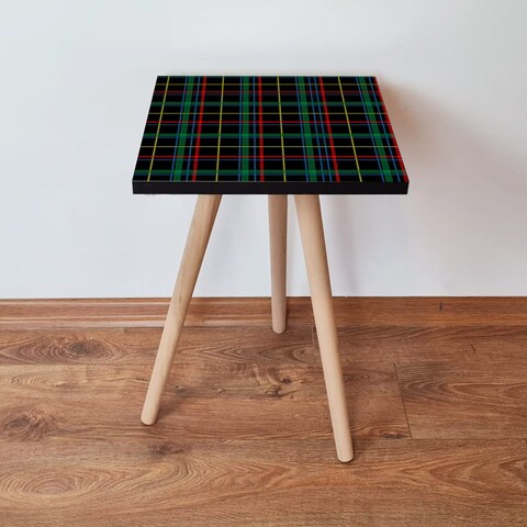 Masuta, Leona, Shp367, 35x42x35 cm, MDF , Negru / Galben / Roșu / Albastru