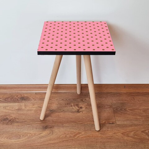 Masuta, Leona, Shp369, 35x42x35 cm, MDF , Roz/Maro