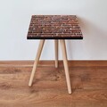 Masuta, Leona, Shp372, 35x42x35 cm, MDF , Maro/Alb