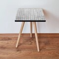 Masuta, Leona, Shp373, 35x42x35 cm, MDF , Gri/Alb
