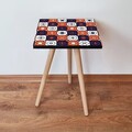 Masuta, Leona, Shp394, 35x42x35 cm, MDF , Portocaliu / Bleumarin / Alb