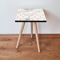 Masuta, Leona, Shp397, 35x42x35 cm, MDF , Alb / Bej