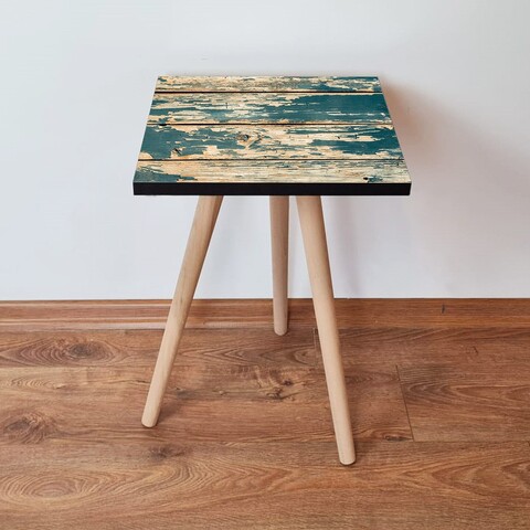 Masuta, Leona, Shp5, 35x42x35 cm, MDF , Verde / Cămilă