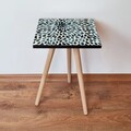 Masuta, Leona, Shp54, 35x42x35 cm, MDF , Verde / Bej / Negru
