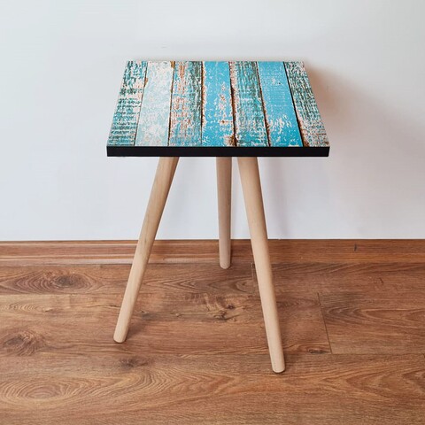 Masuta, Leona, Shp6, 35x42x35 cm, MDF , Albastru