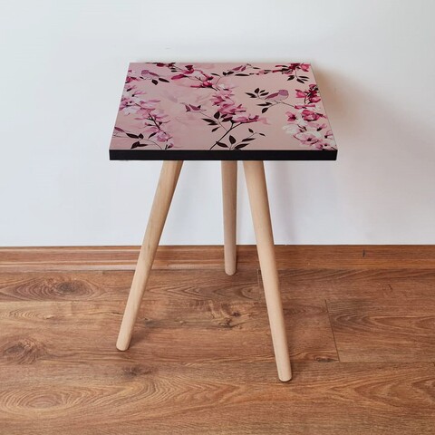 Masuta, Leona, Shp61, 35x42x35 cm, MDF , Roz/Maro