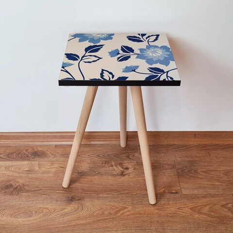 Masuta, Leona, Shp62, 35x42x35 cm, MDF , Bleumarin / Albastru / Nurcă