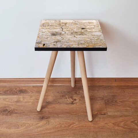 Masuta, Leona, Shp67, 35x42x35 cm, MDF , Bej/Alb