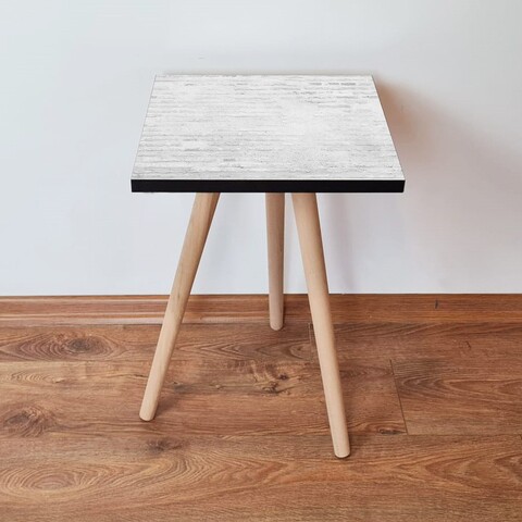 Masuta, Leona, Shp68, 35x42x35 cm, MDF , Alb/Gri