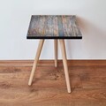 Masuta, Leona, Shp69, 35x42x35 cm, MDF , Albastru / Gri / Portocaliu