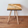 Masuta, Leona, Shp77, 35x42x35 cm, MDF , Portocaliu / Bej / Alb
