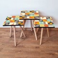 Set masute 3 piese, Leona, 3Shp322, MDF , Multicolor