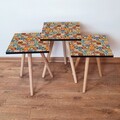 Set masute 3 piese, Leona, 3Shp325, MDF , Multicolor