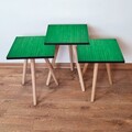 Set masute 3 piese, Leona, 3Shp342, MDF , Verde