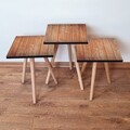 Set masute 3 piese, Leona, 3Shp354, MDF , Maro