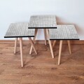 Set masute 3 piese, Leona, 3Shp373, MDF , Gri