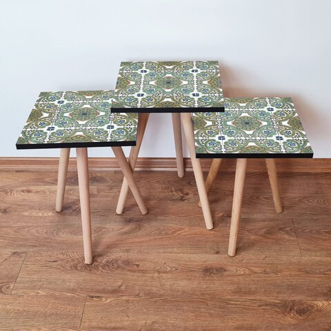 Set masute 3 piese, Leona, 3Shp39, MDF , Multicolor