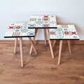 Set masute 3 piese, Leona, 3Shp398, MDF , Multicolor