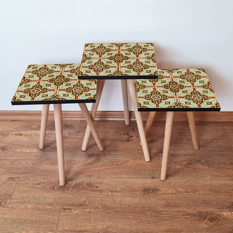 Set masute 3 piese, Leona, 3Shp44, MDF , Multicolor